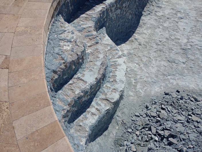 Refinski- shotcrete and tile - remodel