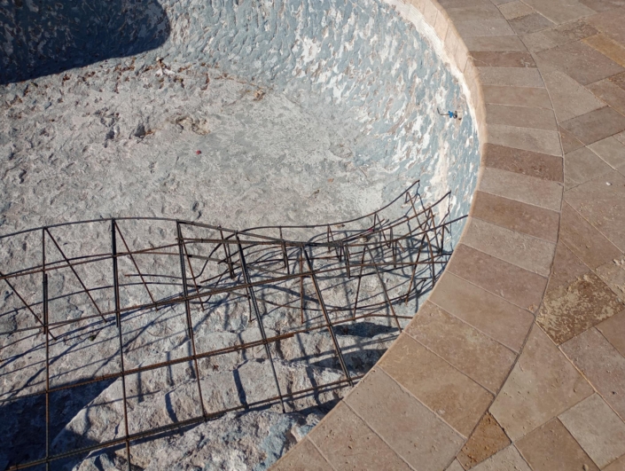 Refinski- shotcrete and tile - remodel