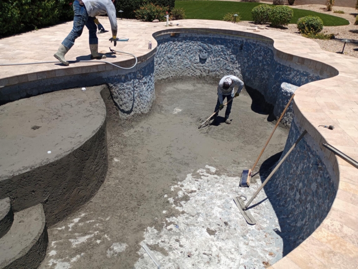 Refinski- shotcrete and tile - remodel