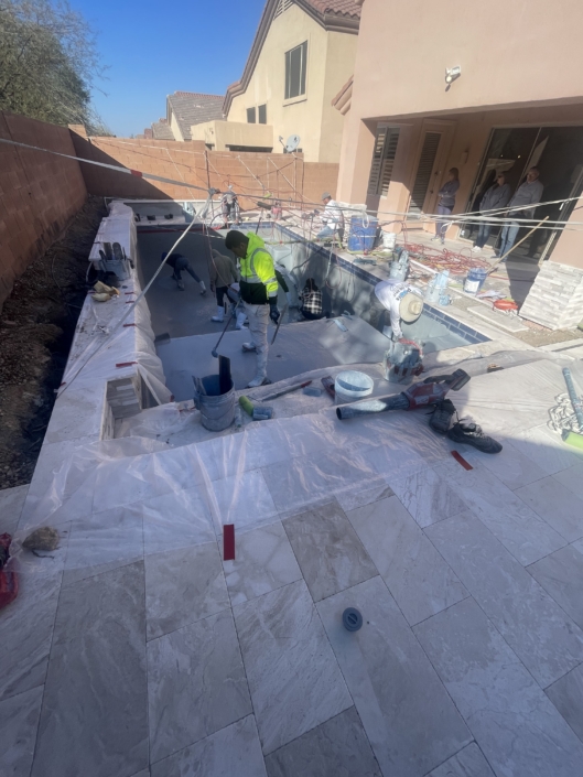 Hanneman – New pool build – Project Management- coming to completion